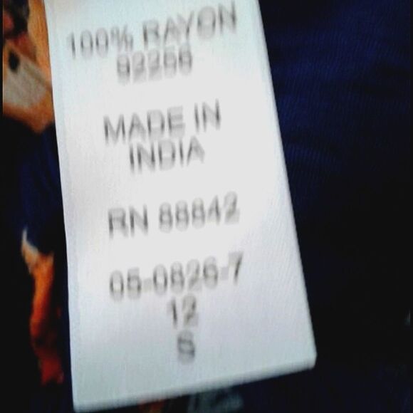 Woman Within Navy Floral Boho Prairie Summery Rayon Shift Maxi Dress - Picture 8 of 8